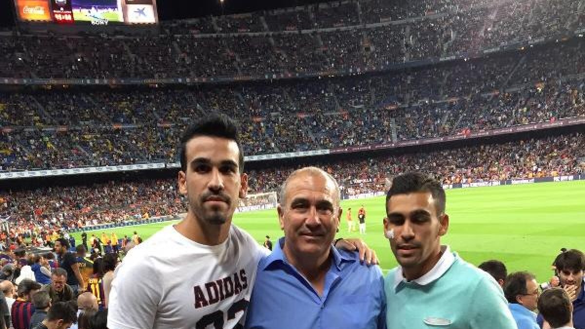 El domingo vio el Barça-Levante con su familia.