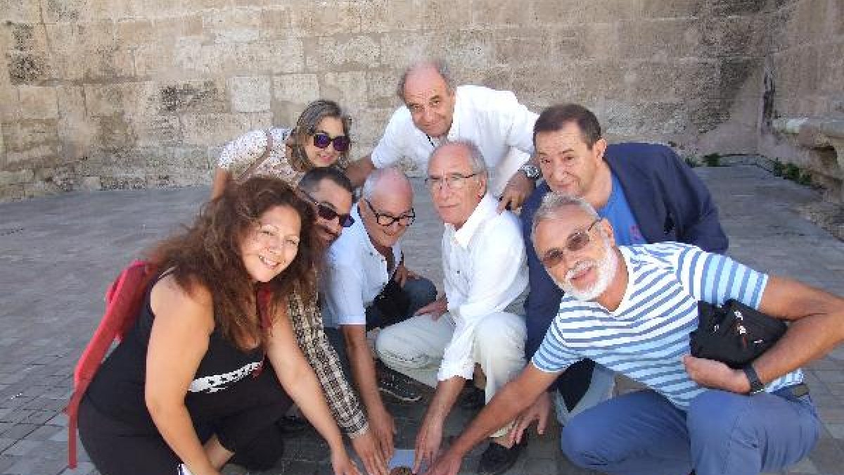 Integrantes de la Asociación Almería Jacobea y la primera peregrina que hará el camino desde Almería.