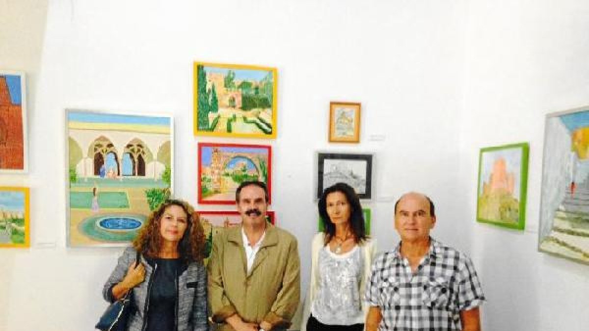 Momento de la clausura de la exposición de FAISEM en La Alcazaba