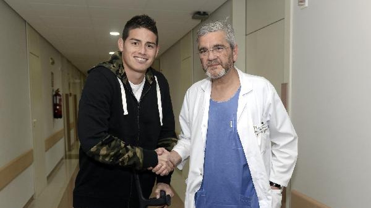 Mariano De Prado operó de la misma lesión a James Rodríguez.