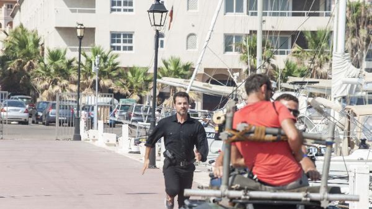 Una escena rodada en Almerimar
