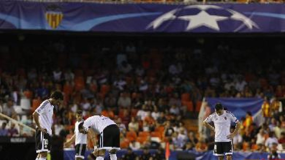 Decepción en Valencia con la derrota.