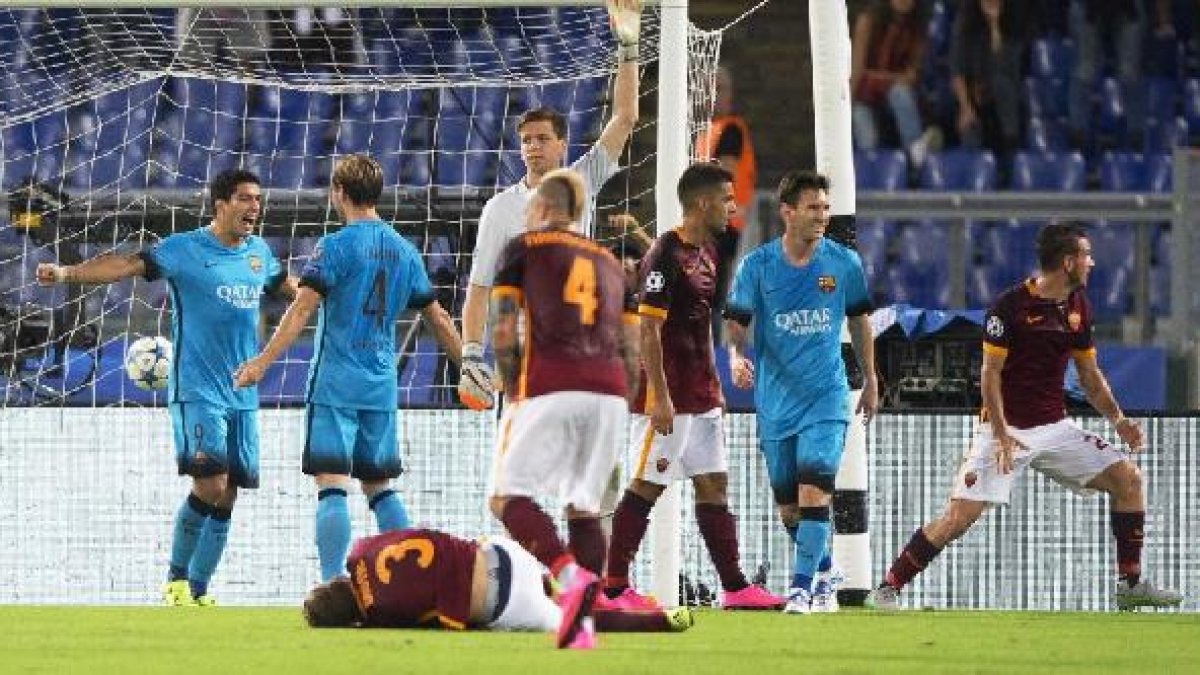 El gol de Luis Suárez fue neutralizado por el de Florenzi.