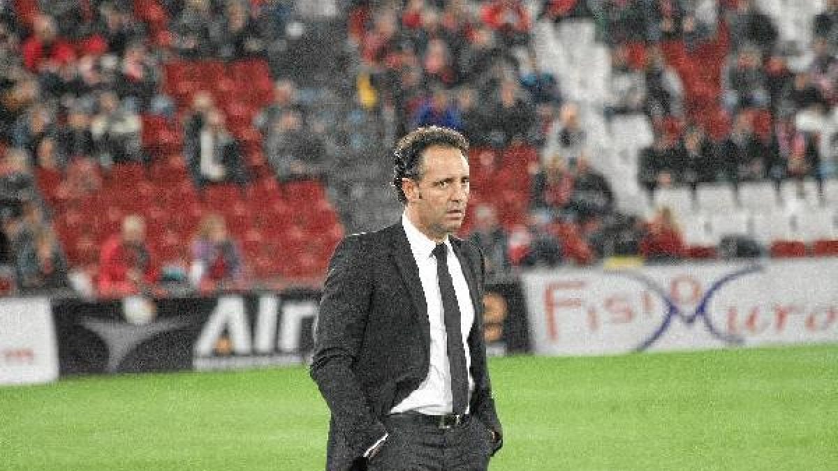 Bordaás en su última visita al Mediterráneo con el Alcorcón.