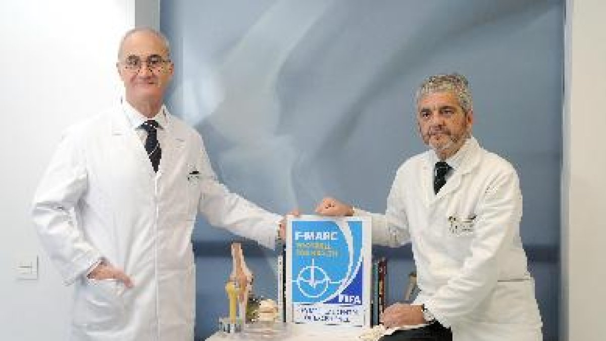 Los doctores Pedro Luis Ripoll y Mariano de Prado.