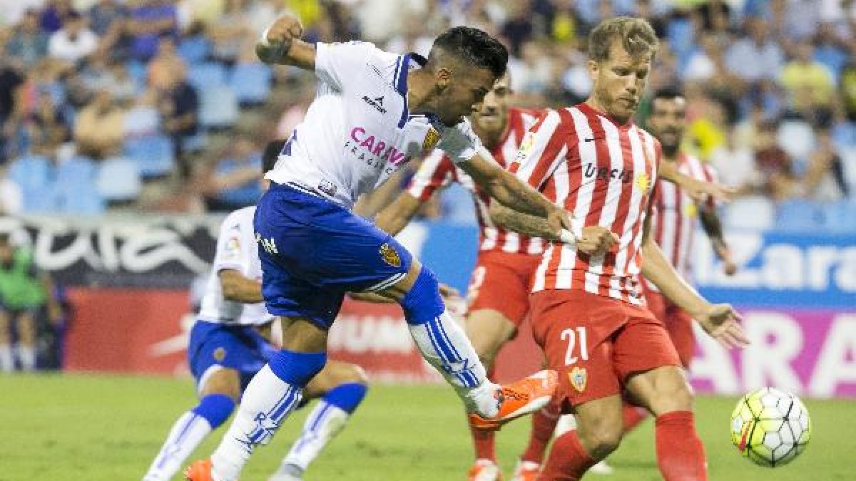 Morcillo, en el Zaragoza-Almería.