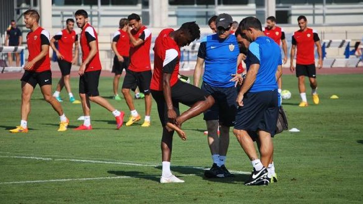 Jonathan Zongo justo en el momento en el que se lesionaba.