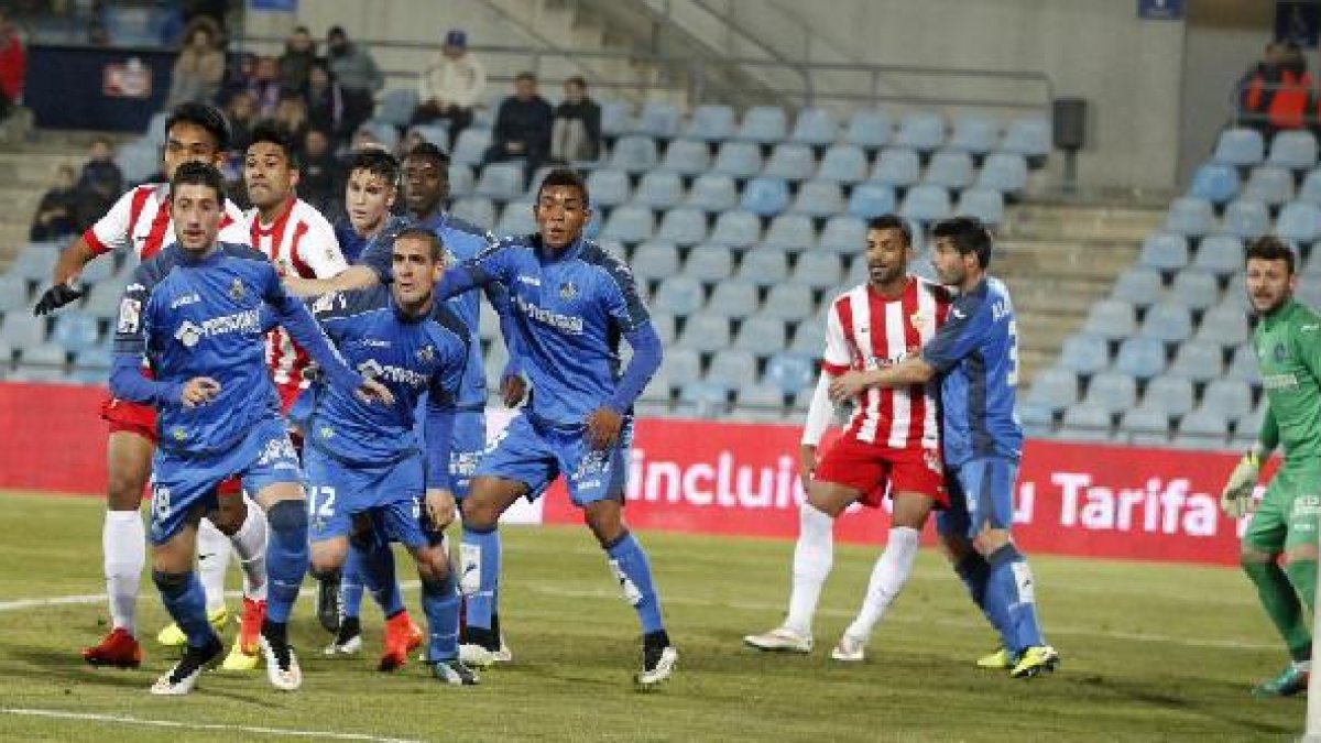 El Almería cayó eliminado en Getafe.
