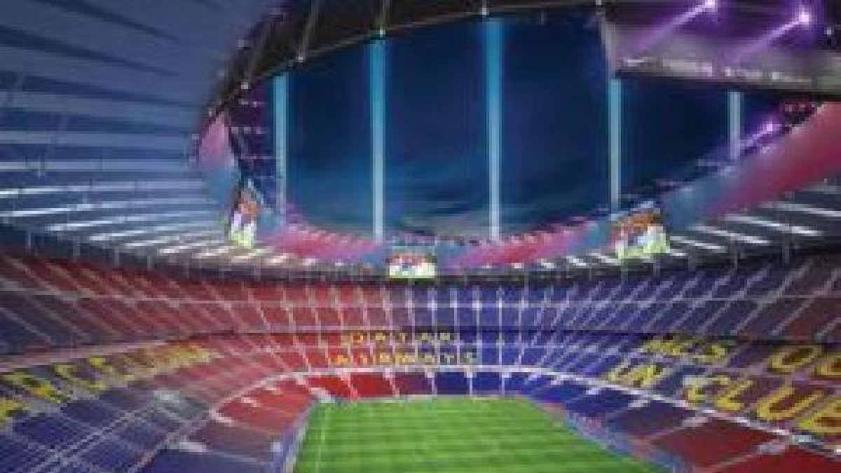 Imágen virtual de cómo quedaría el Camp Nou tras la reforma.