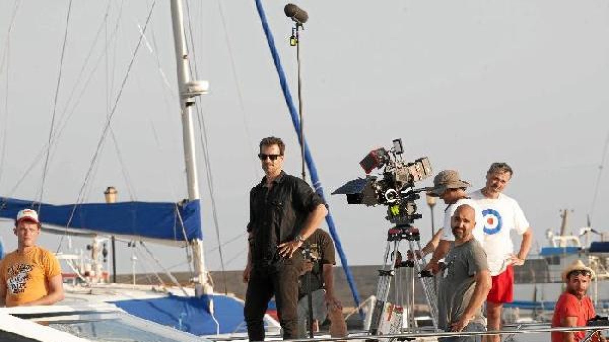 Grabación en Almerimar de Mar de plástico.