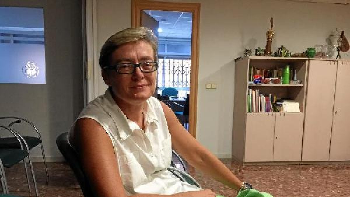 La gerente de Ashal, Isabel Juan, ayer.