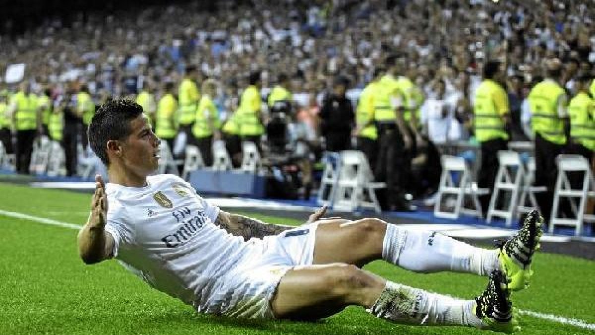 Benitez debuta con goleada en el Bernabéu y un james estelar.