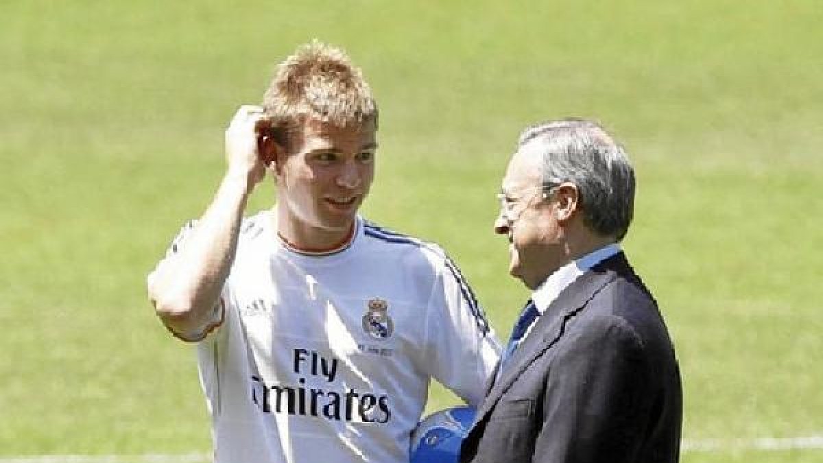 Illarramendi con Florentino Pérez.