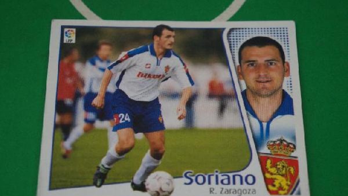 Estampa con un Soriano más joven en el Zaragoza.