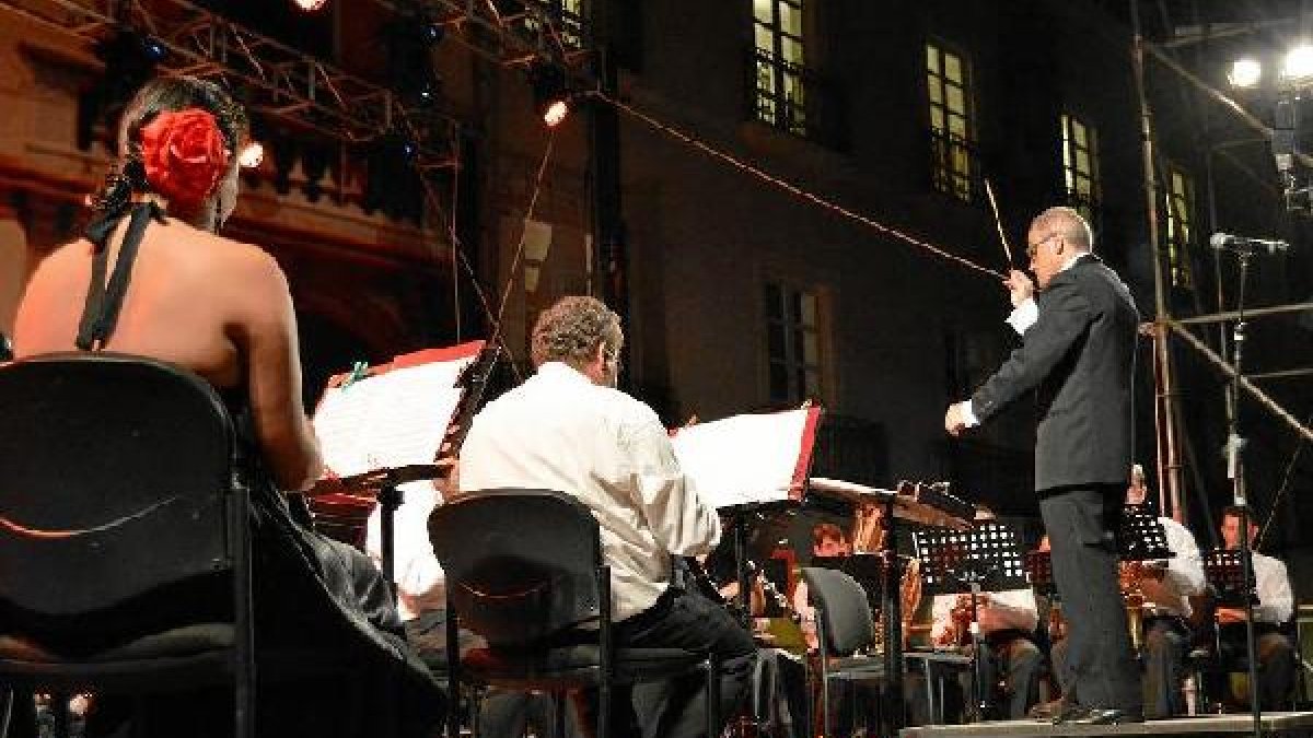 Un momento del concierto de la Banda Municipal de Música.