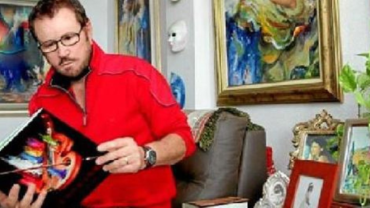 El pintor Agustín Sánchez ‘Garren’ .