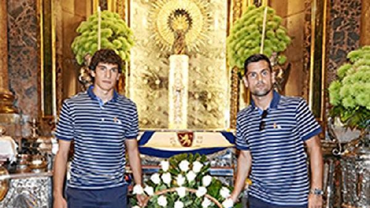 La Virgen del Pilar recibió al Real Zaragoza.