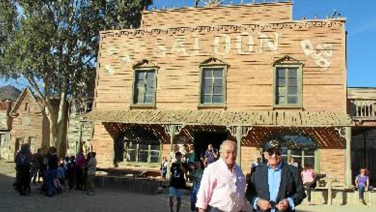 Paco Ardura y Enzo G. Castellari, el pasado año en Tabernas.