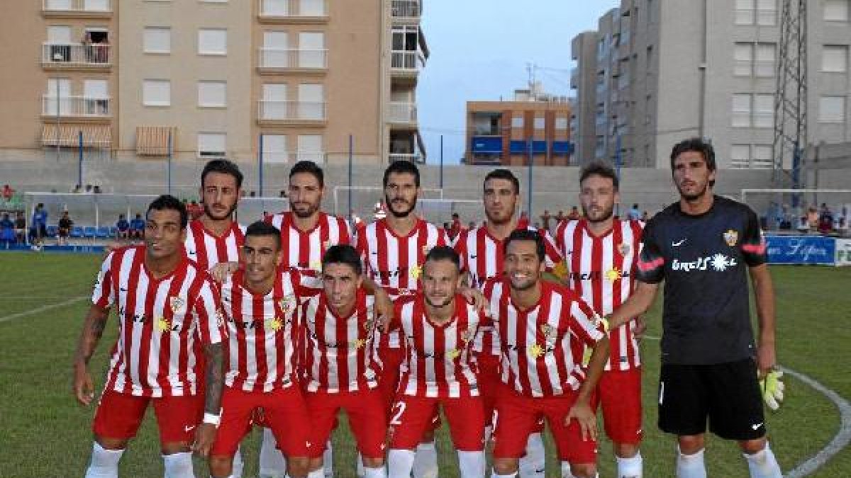 Este fue el primer once de la pretemporada en Águilas.