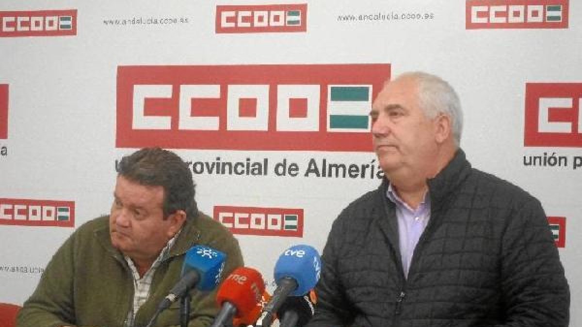 Juan Pallarés y Francisco Carbonero de CCOO