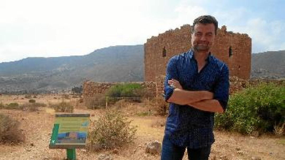 Antonio Maíllo ayer en la provincia de Almería