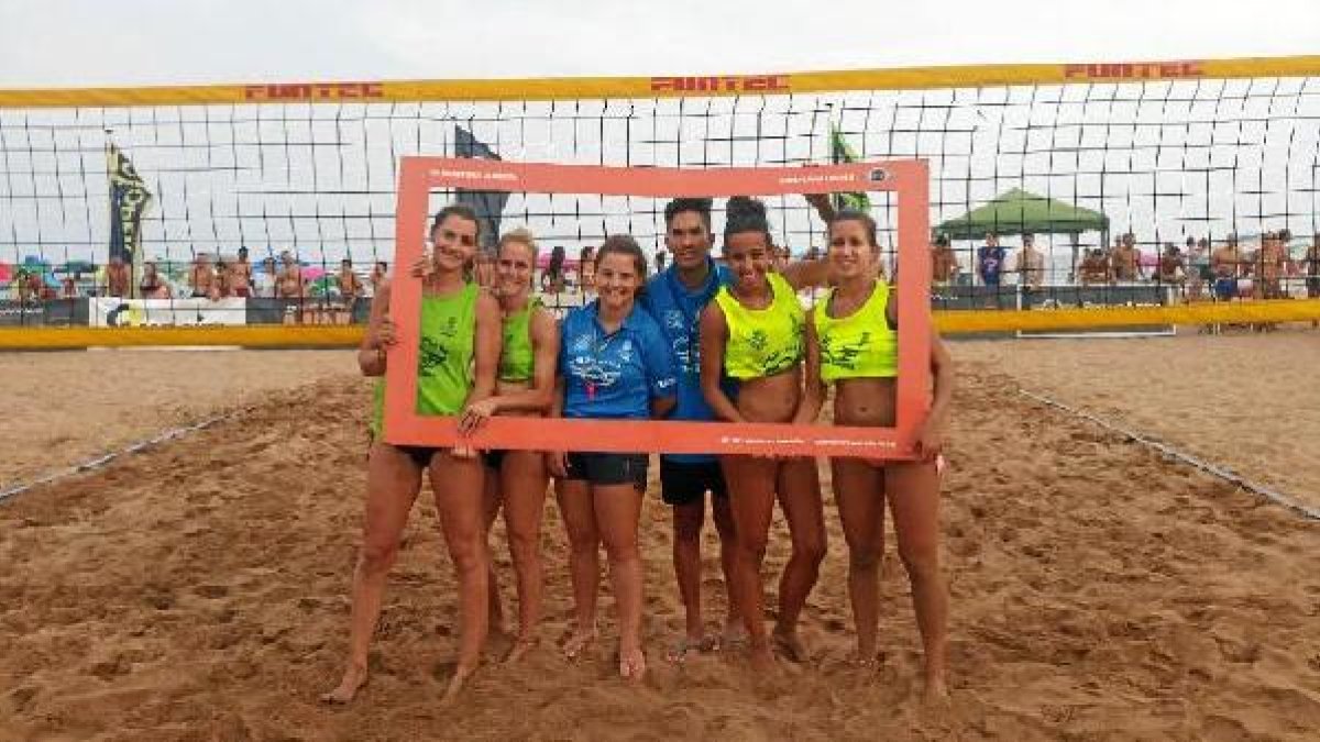 Ellas demostraron su gran nivel sobre la arena.