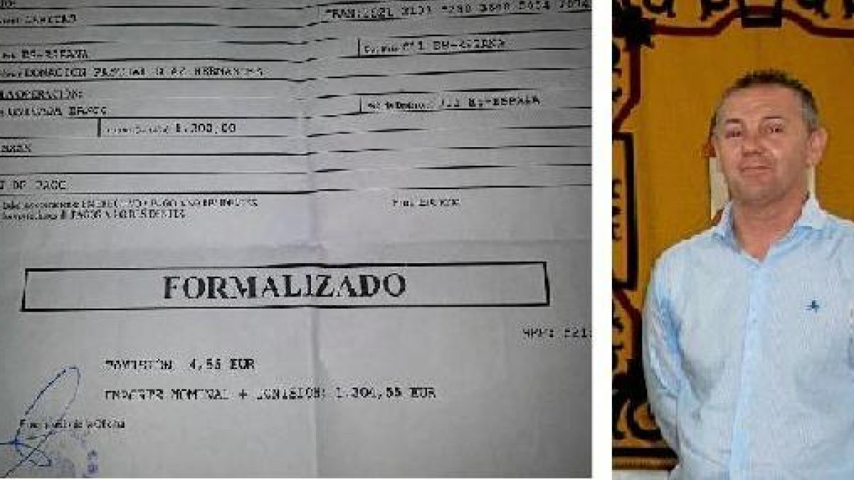 donación realizada por Pascual Díaz Hernández, concejal de Turismo.