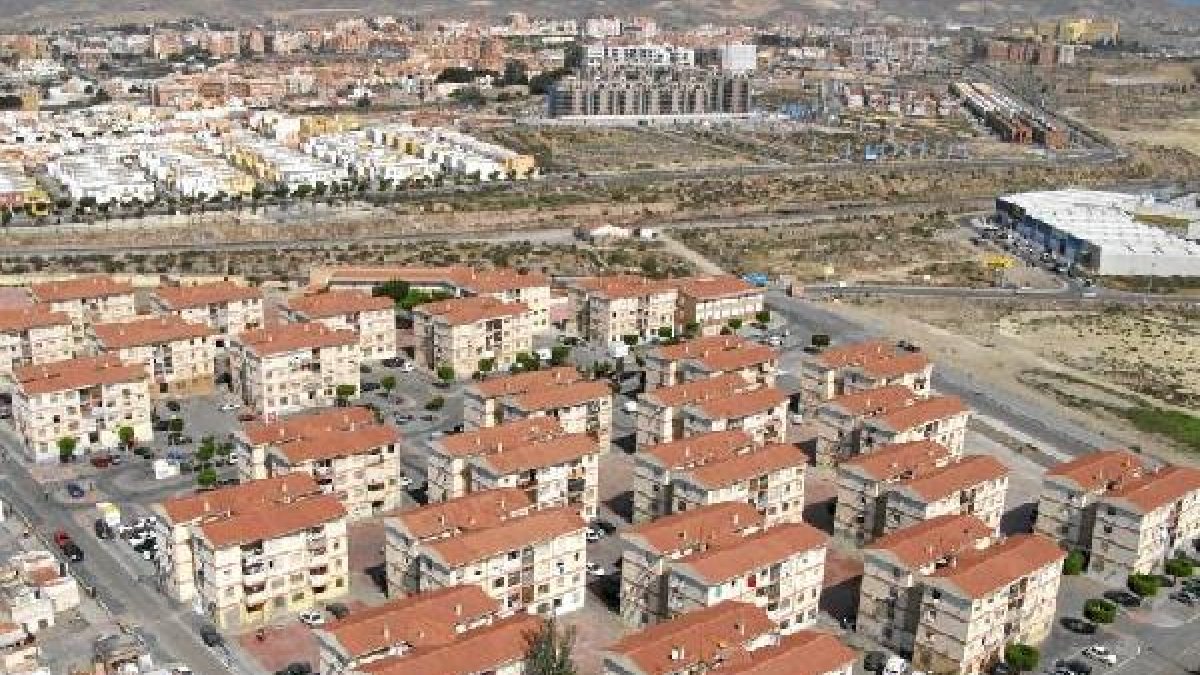 Vista aérea del barrio de El Puche.