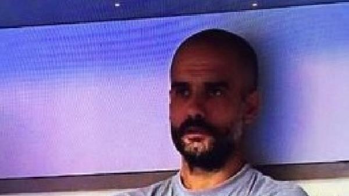 Pep Guardiola antes de enfrentarse al Madrid.