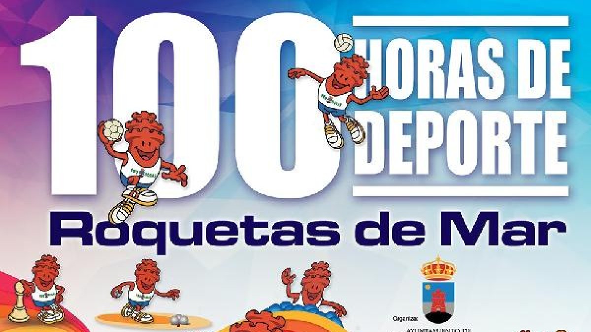 Cartel de las 100 horas del deporte.