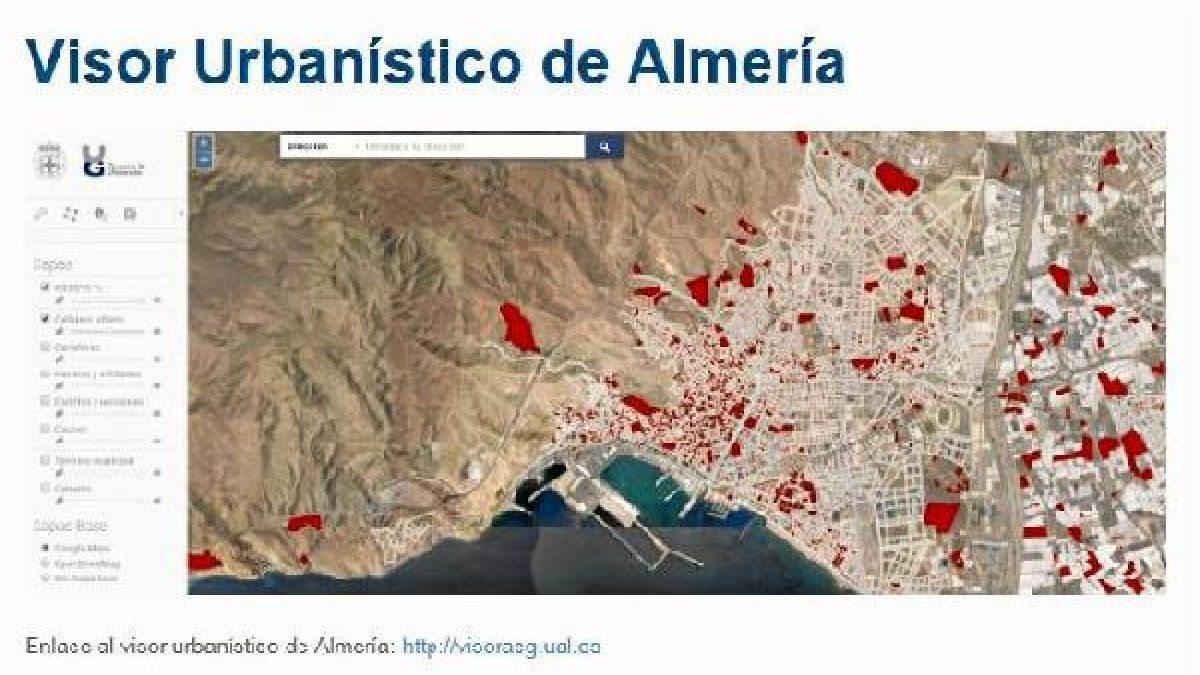 Imagen del visor urbanístico en la web