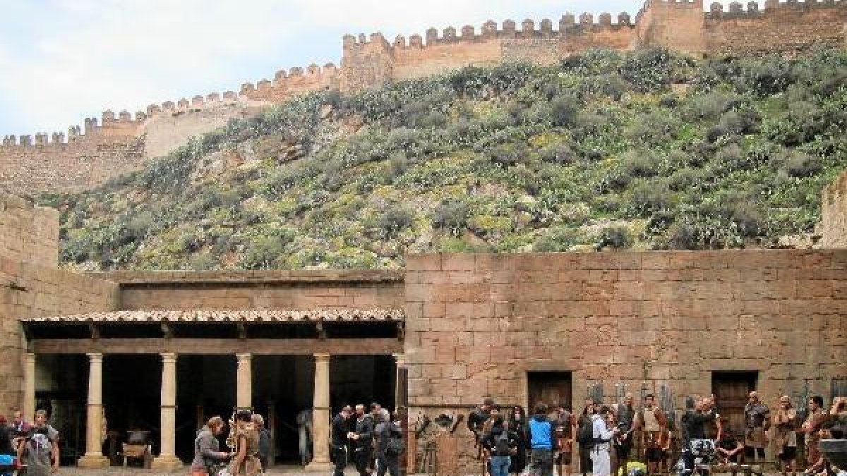 Rodaje de ‘Clavius’ en La Hoya, junto a La Alcazaba,