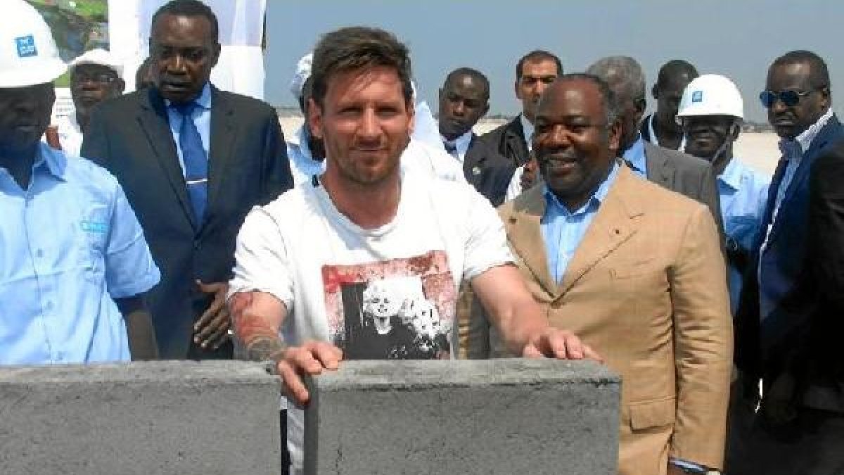 Leo Messi se presentó así.