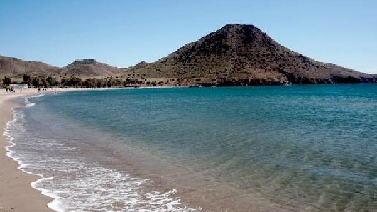 Playa de Los Genoveses, en el Parque Natural de Cabo de Gata-Níjar.