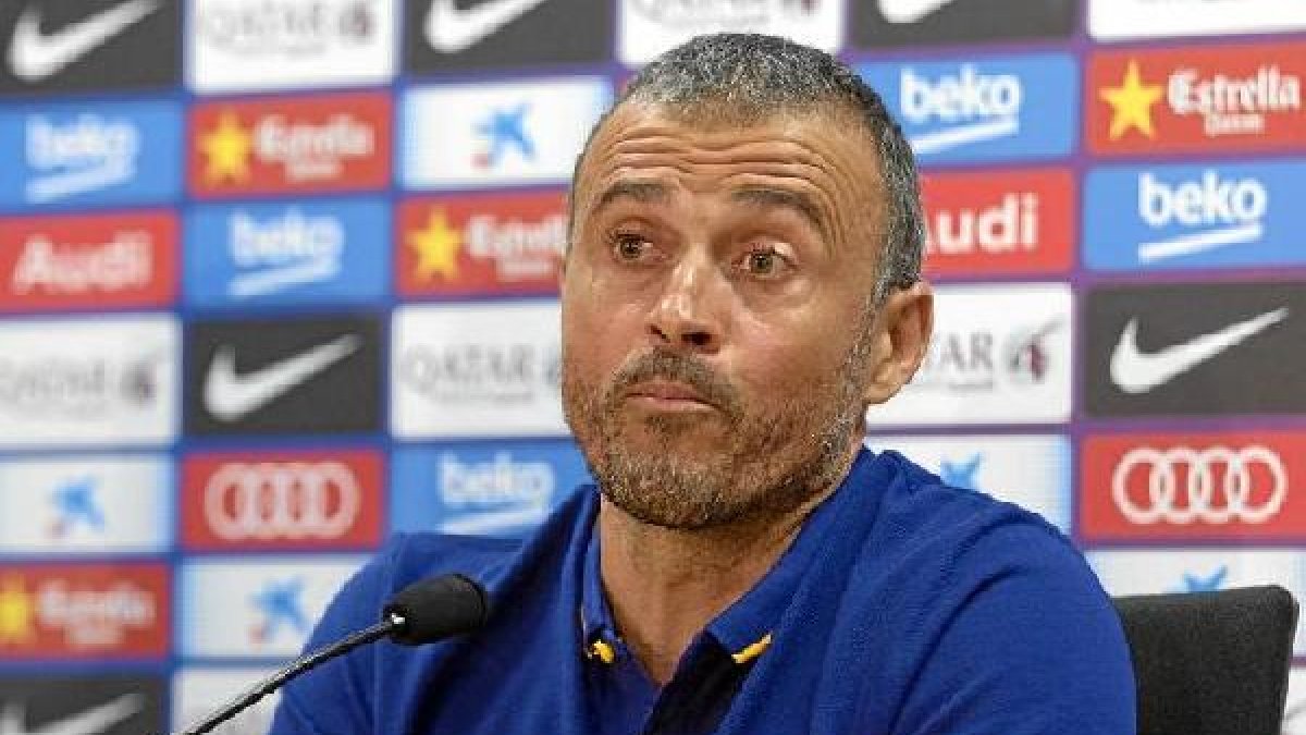 Luis Enrique está contento con su equipo.