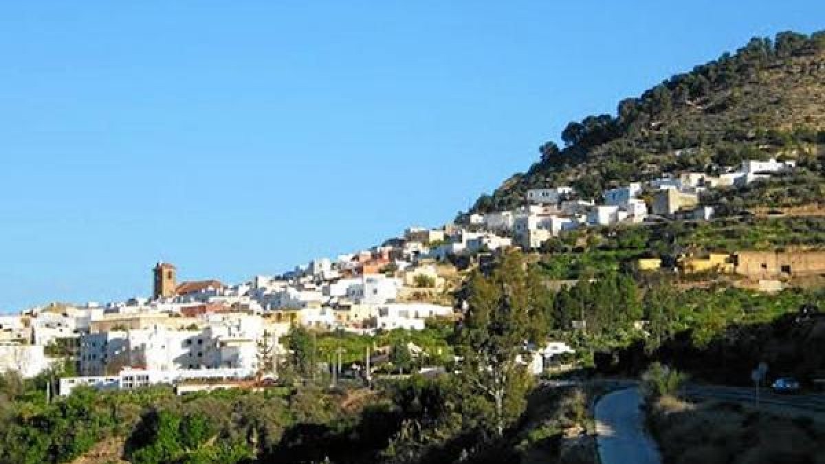 Vista del pueblo de Rágol, situado en la comarca del Andarax.