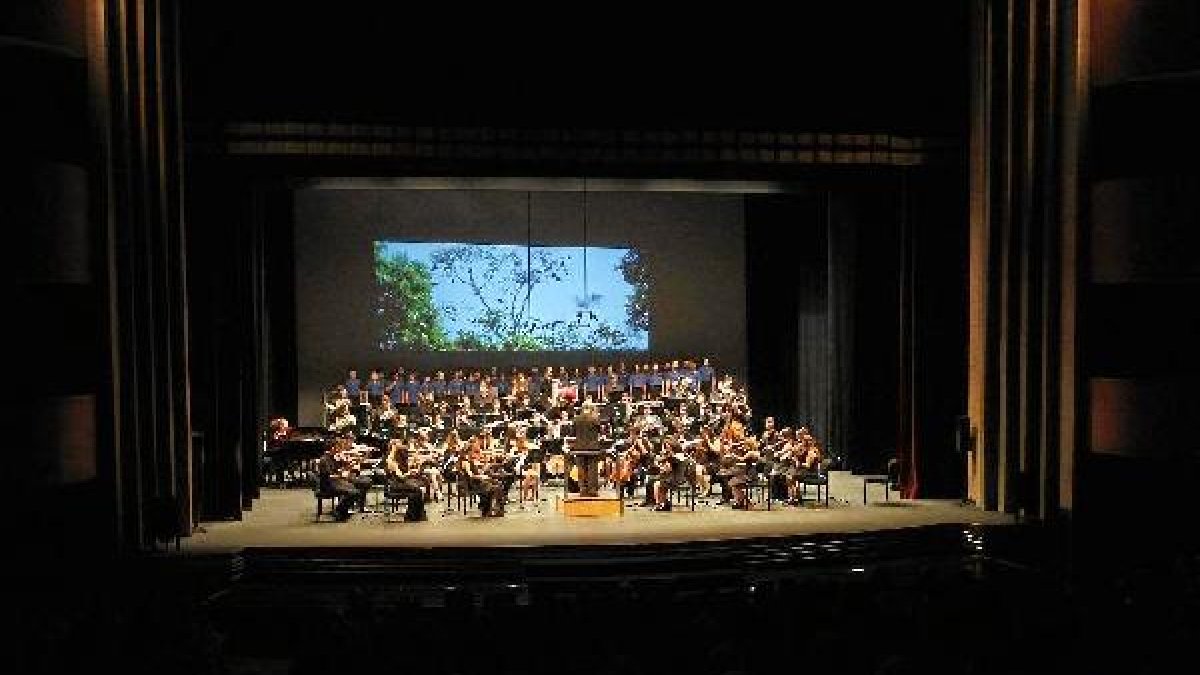 La OJAL en un momento del recital del domingo.