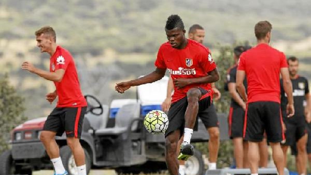 Thomas trabajando con el Atlético.