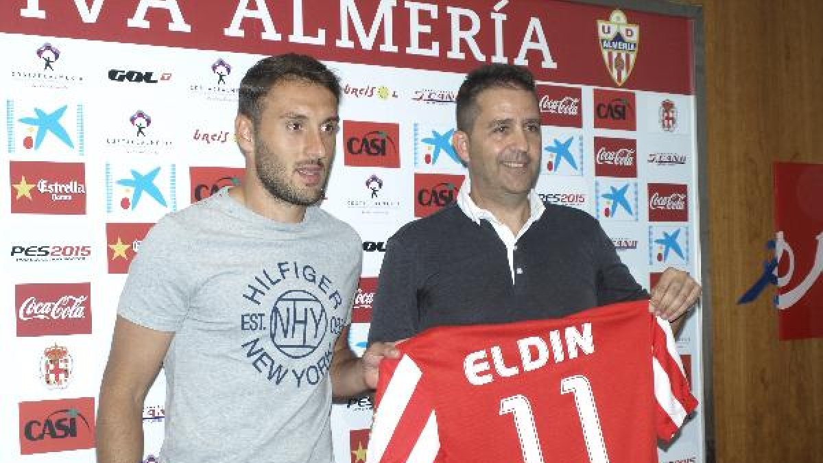 Alberto Benito y Eldin Hadzic en la presentación.