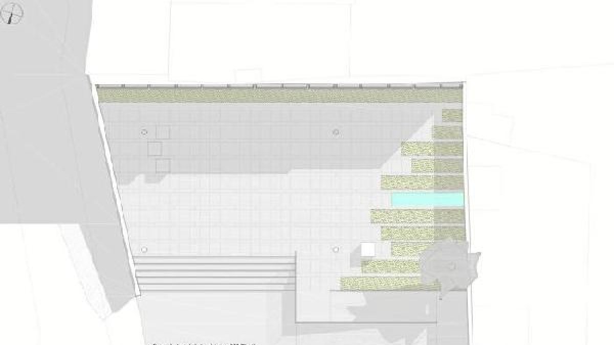 Plan de la plaza que se construirá en el solar