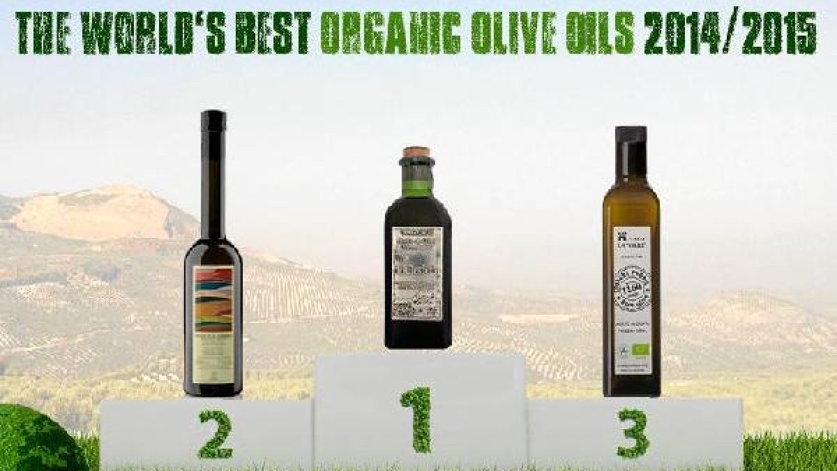 Podium de los mejores aceites ecológicos  del mundo