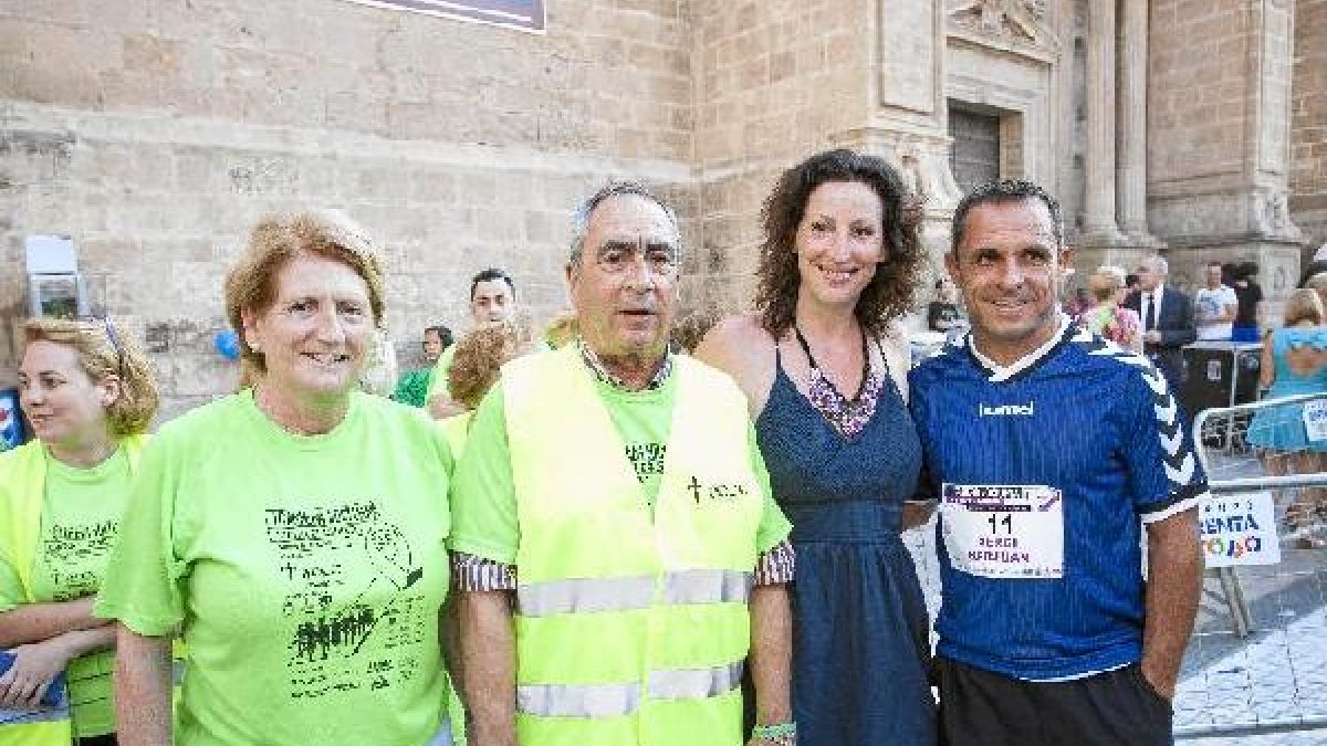 Con la concejala de Deportes María Vázquez.