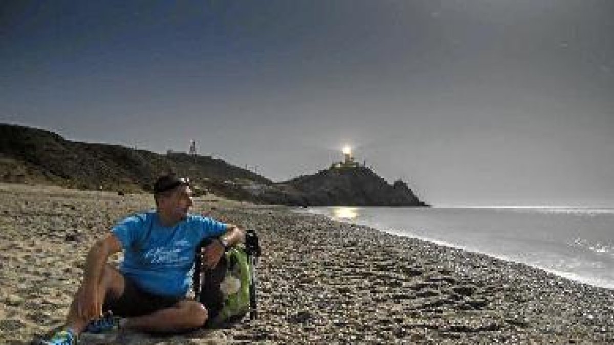 Imagen de Juanmi Martínez en el faro de Cabo de Gata