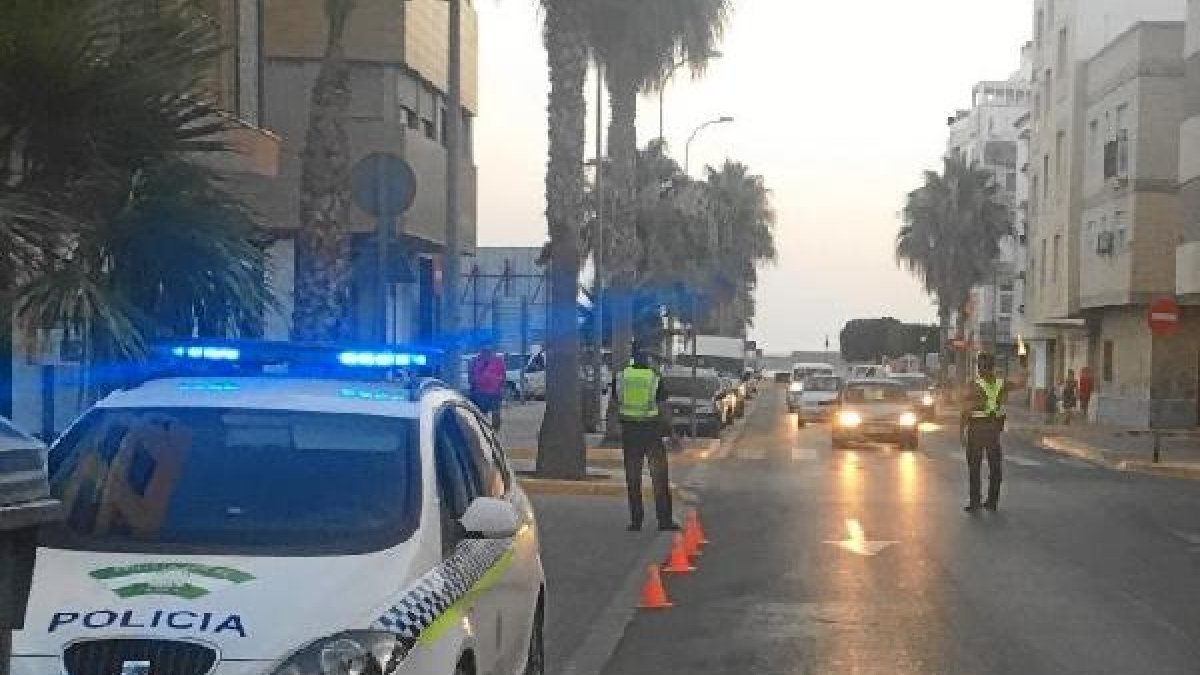 Control realizado por la Policía Local.