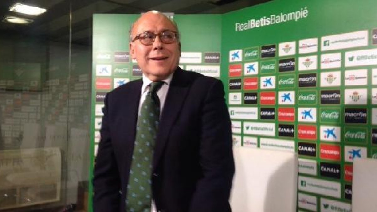 Juan Carlos Ollero, presidente del Real Betis.