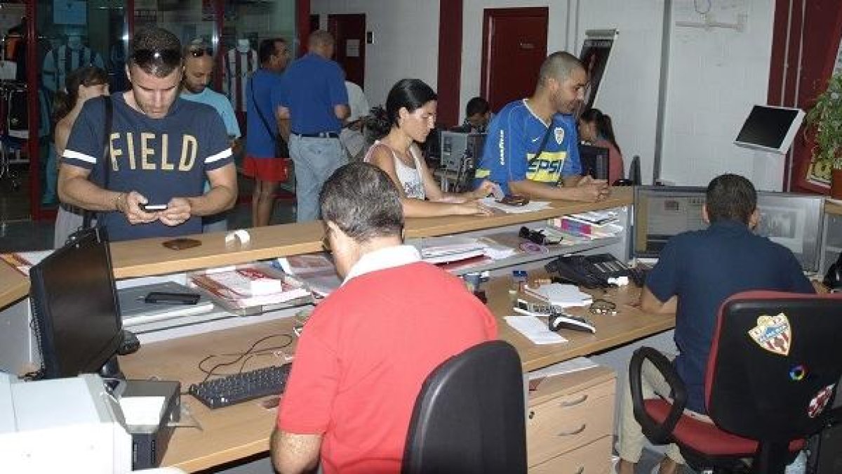 Buen ambiente en la sede del Almería.