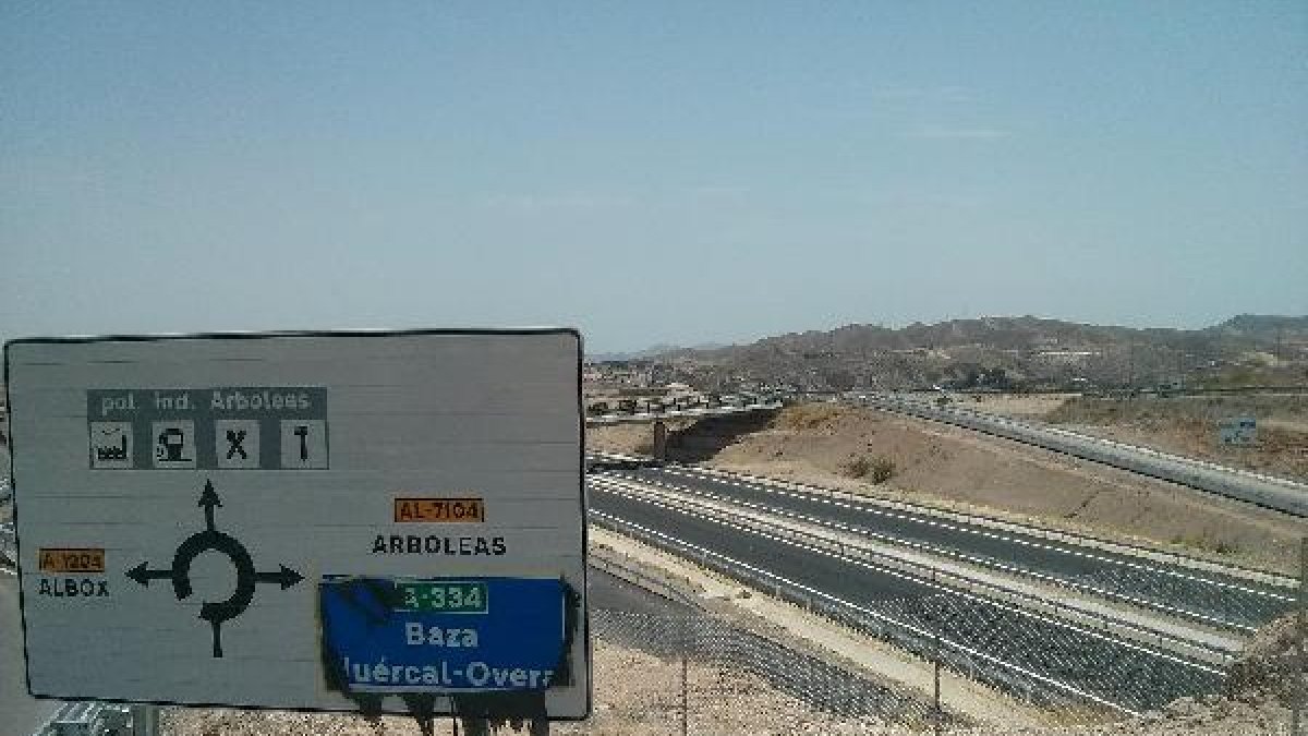 Estado de la variante de Albox horas antes de su inauguración.