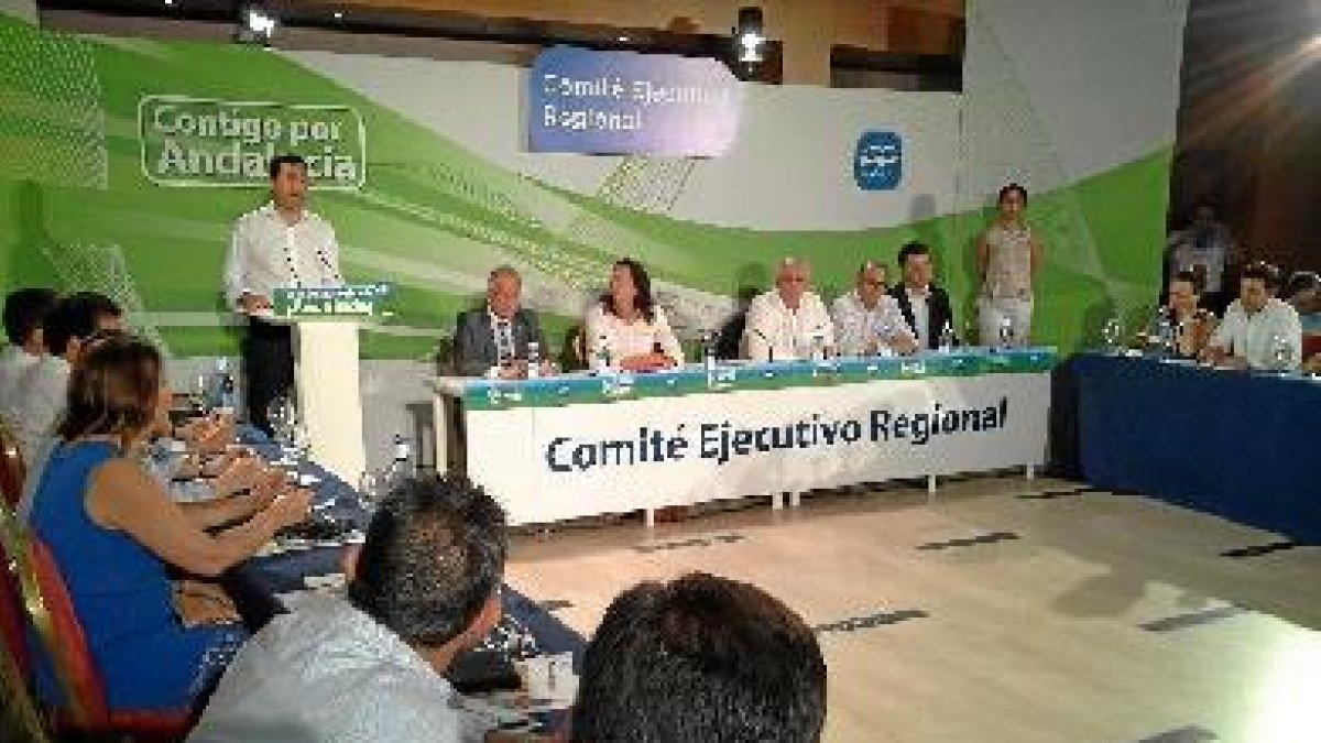 Imagen del Comité Ejecutivo Regional del PP-A que se celebra en Almería.