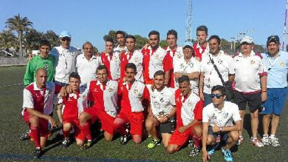 El equipo arbitral de Almería al completo.