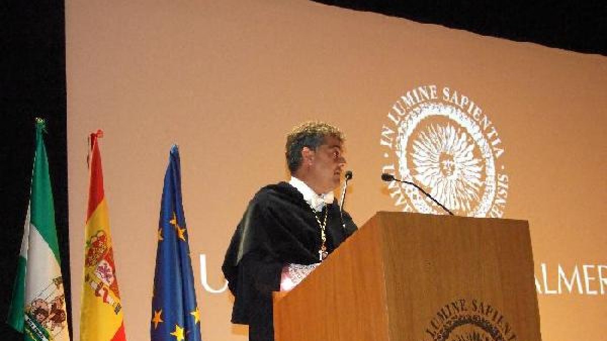 Acto de ayer en la UAL.